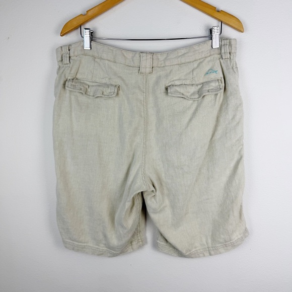 Tommy Bahama Linen Cotton Chino Shorts Light Khaki Size 36 - Picture 5 of 12